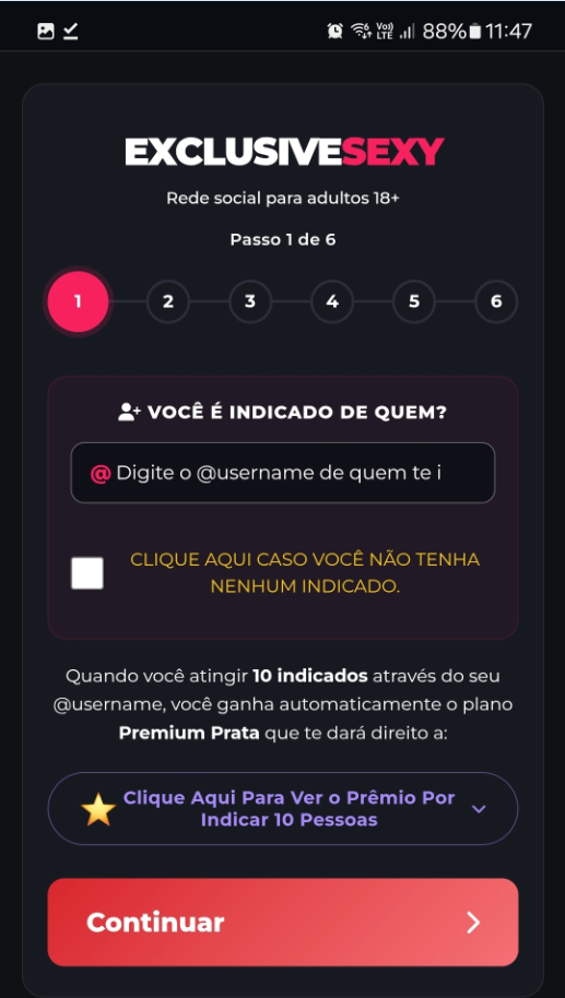 Passo 14 da instalação do App Liberal Vibe