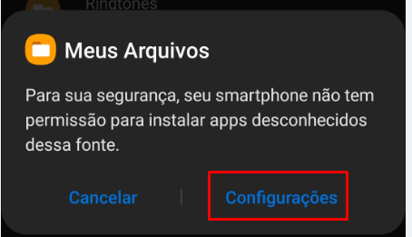 Passo 2 da instalação do App Liberal Vibe