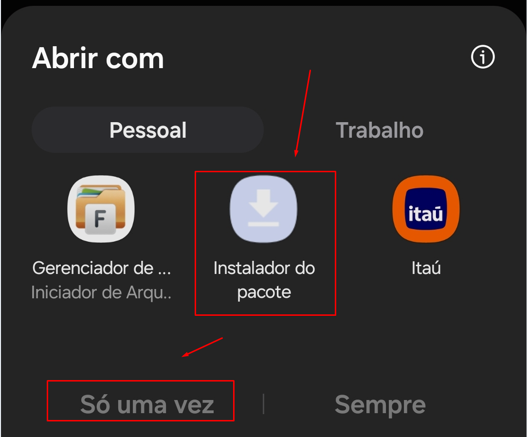 Passo 6 da instalação do App Liberal Vibe